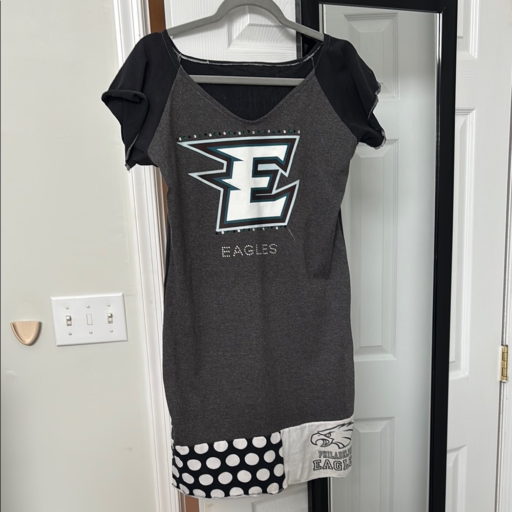 Gray and Black Eagles Dress